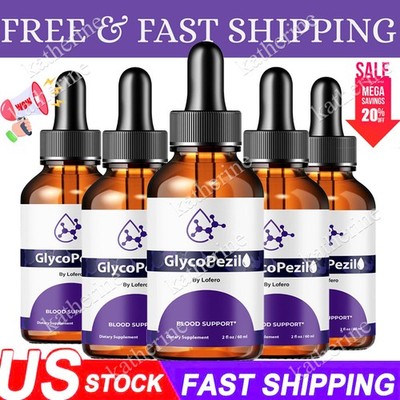 (5Pack) Glycopezil Blood Support Drops Glyco Pezil Vitamin Supplement ~FAST SHIP