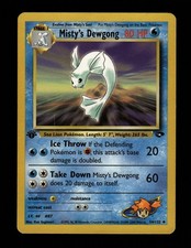 LP 1st Edition Misty's Dewgong 54/132 Gym Challenge Pokemon 2000 Ken Sugimori on eBay