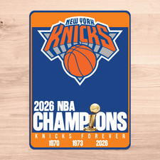 New York Knicks NBA 2026 CHAMPIONS Vinyl Decal Sticker