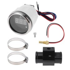 1.18 Auto Digital Water Temp Gauge Kit With Joint Pipe And Sensor Adaptor