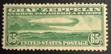 US Stamp #C13 MH-OG 65 Cent Graf Zepplin