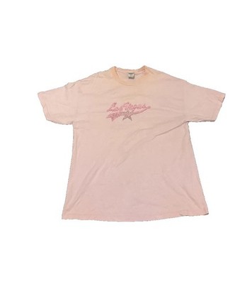 Pink Las Vegas Rhinestone Graphic T-Shirt Alstyle XL