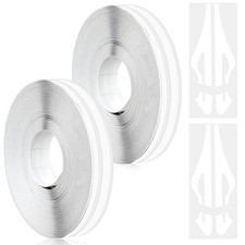2 Pcs Car Vinyl Pinstriping Tape - White Automotive - white