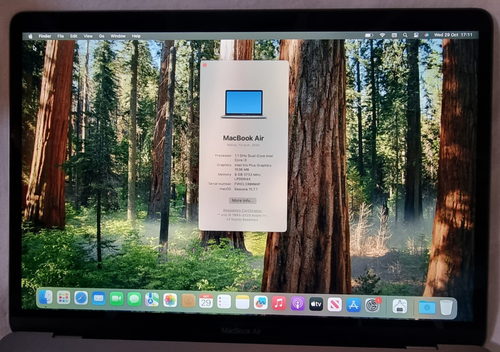 Apple MacBook Air 13-inch 2020, A2179, i3 1.1 Ghz, 256GB SSD, 8GB RAM, CC: 182N - Picture 2 of 5