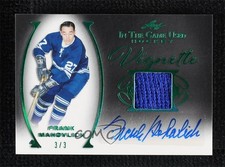 2022-23 Leaf ITG Used Vignette Relic Green Spectrum 3/3 Frank Mahovlich Auto 8q5