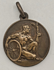 U.V.I. MEDAL 1st NATIONAL CYCLING CONFERENCE 15 APRIL 1928 MILAN