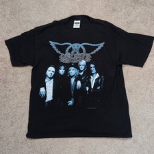 Vintage 1997/1998 Aerosmith Nine Lives Band Tee Tultex Mens XL