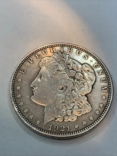 1921-D Morgan silver dollar VG