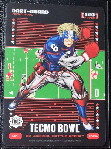Bo Jackson Battle Arena Tecmo Bowl Dart-Board Brawl Base Jaxson Dart RC