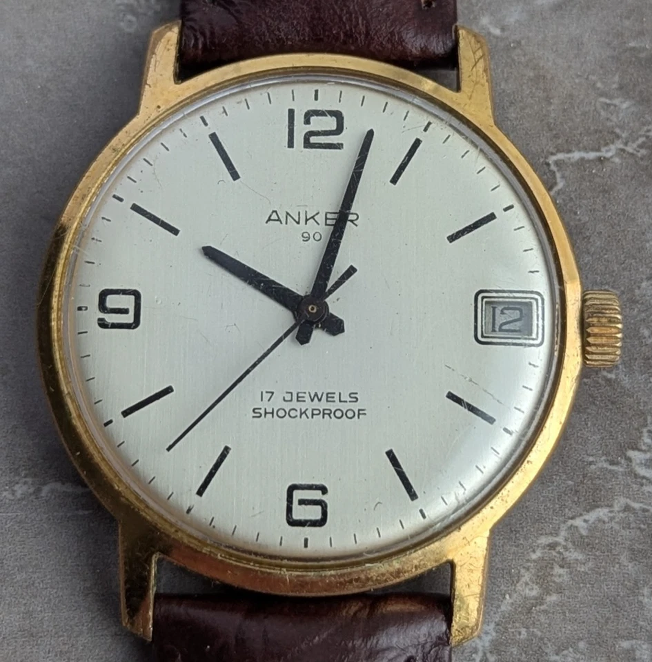 ⌚Reloj mecánico vintage ANKER 90 a prueba de golpes 17 joyas⌚ Foto 3 de 4
