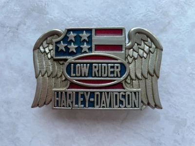 Boucle de Ceinture Harley Davidson Vintage 1983 Low Rider N1 Aigle BBB USA H505 - Photo 1/2