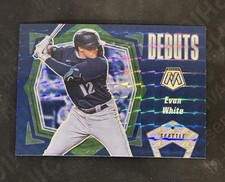 2021 Panini Mosaic - Debuts Evan White #PD19 Green Mosaic Prizm (RC)