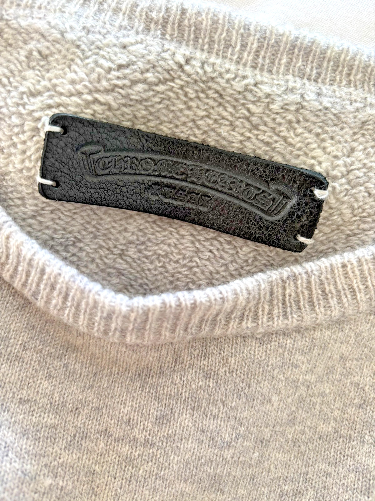 CHROME HEARTS LIFE SENTENCE AUTHENTIC CASHMERE CREWNECK SWEATER SZ L thumbnail 4