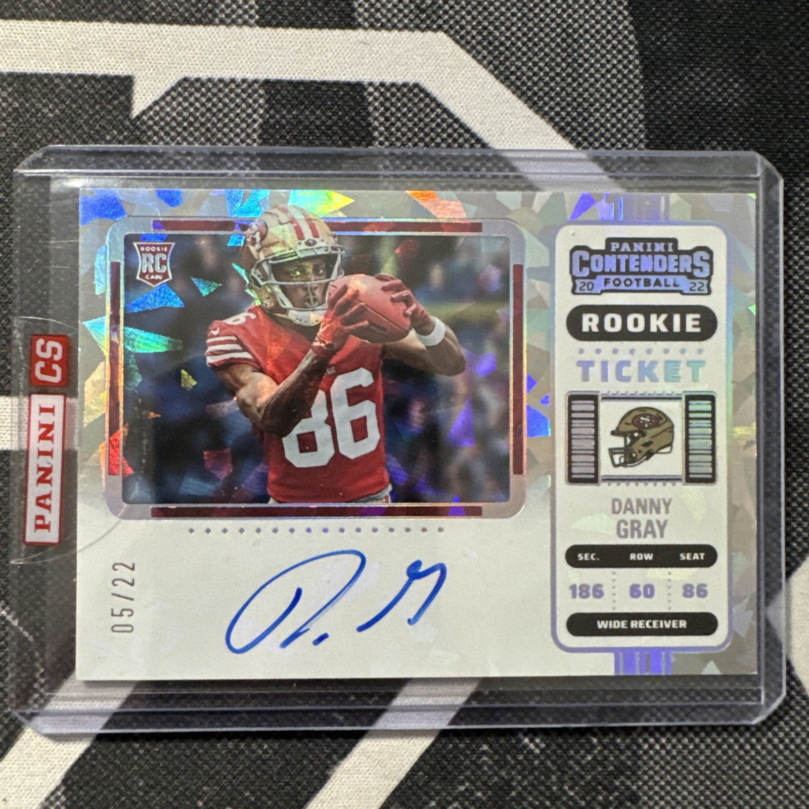 2022 Danny Gray Contenders Cracked Ice SP Rookie Auto/Autograph RC # /22🔥 MINT