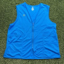 Walmart Employee Uniform Vest Womens XL Blue