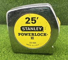 Stanley Powerlock 2 II Tape Measure 25 Ft 33-425 Made in USA Vintage