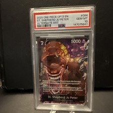 St. Shepherd Ju Peter (Alternate Art) OP13-084 Carrying On His Will Foil PSA 10