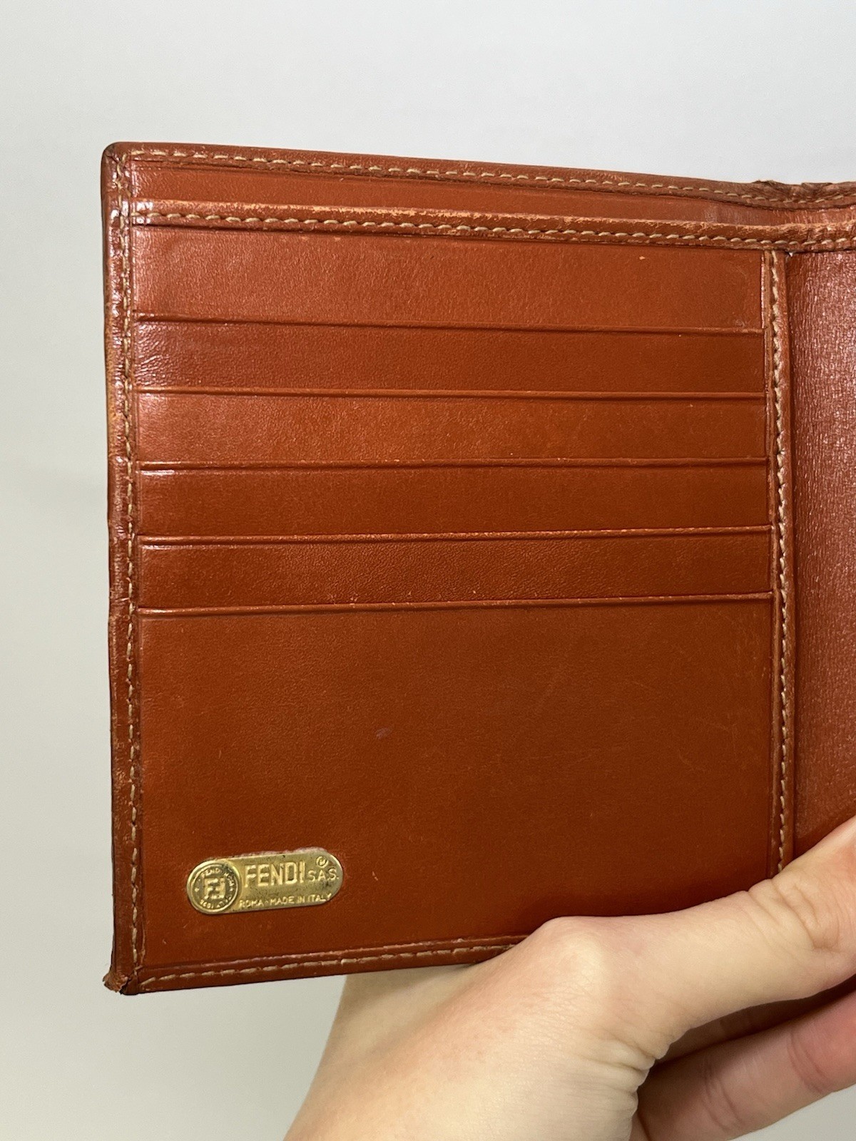 Authentic Vintage Fendi Pequin Check Bifold Wallet – 1980s/90s – Good image 10