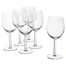 IKEA 6er Set SVALKA 44cl Weinglas, Rotwein Klarglas