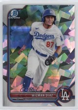 2022 Bowman Chrome Prospects Atomic Refractor Wilman Diaz #BCP-135 0c2