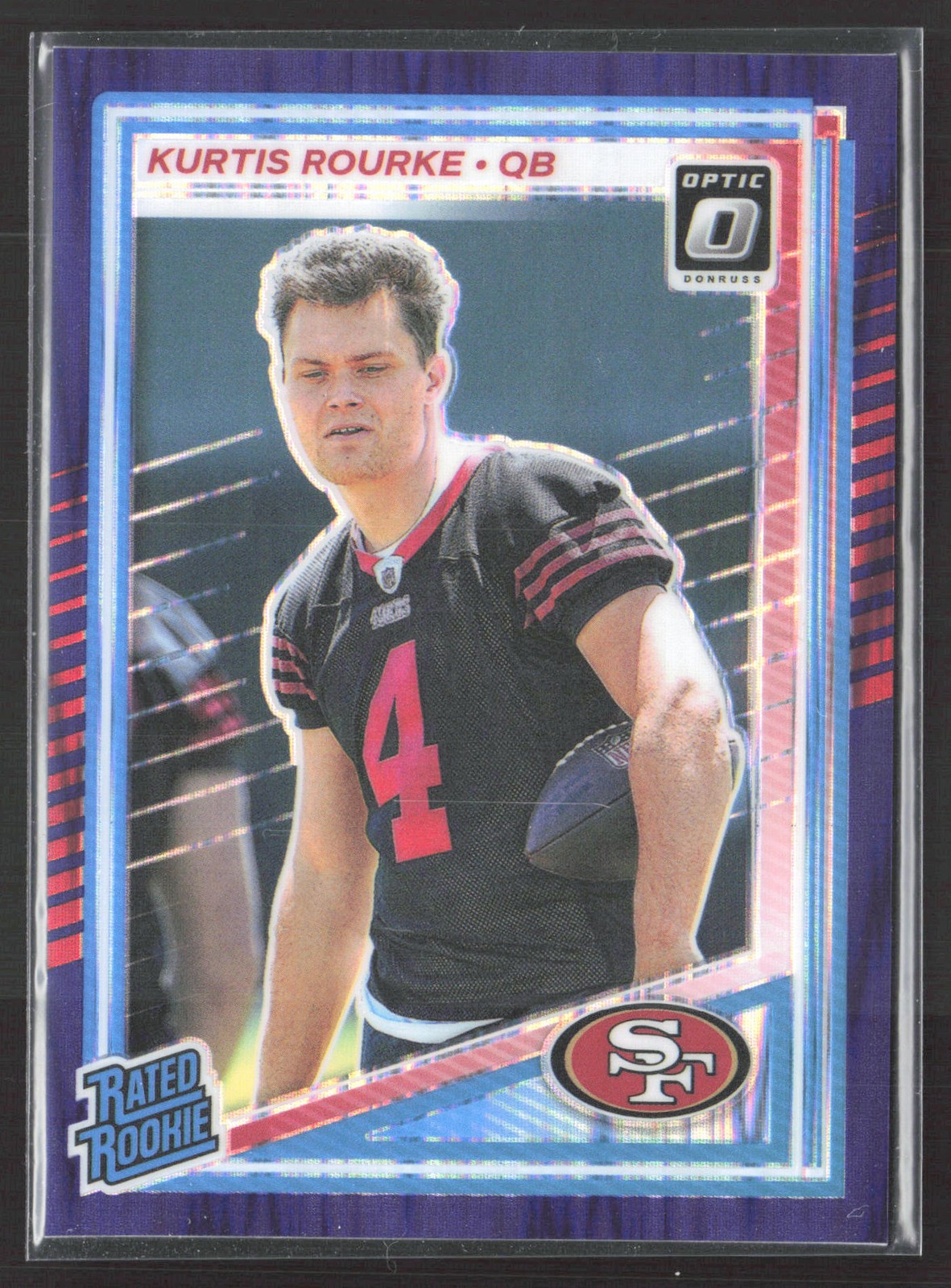 2025 Donruss Optic #243 Kurtis Rourke Purple Shock