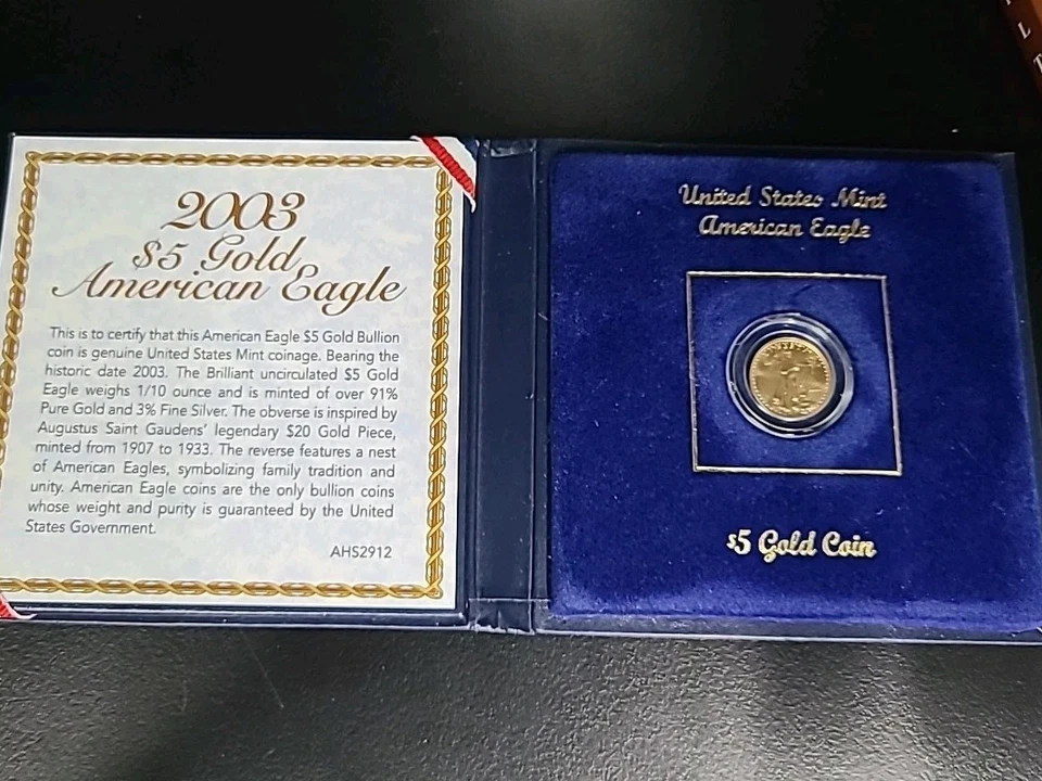 2003 , Eagle , Tenth-Ounce Gold American Eagle - Image 3 of 3