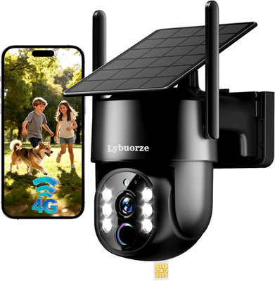4G LTE Cellular Solar Security Camera Outdoor, No Wifi Needed, 4MP HD Color Nigh
