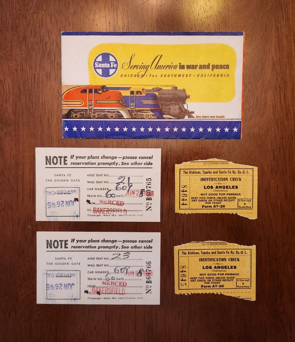 1945 Year Collectible Railroad Passes & Tickets for sale | eBay