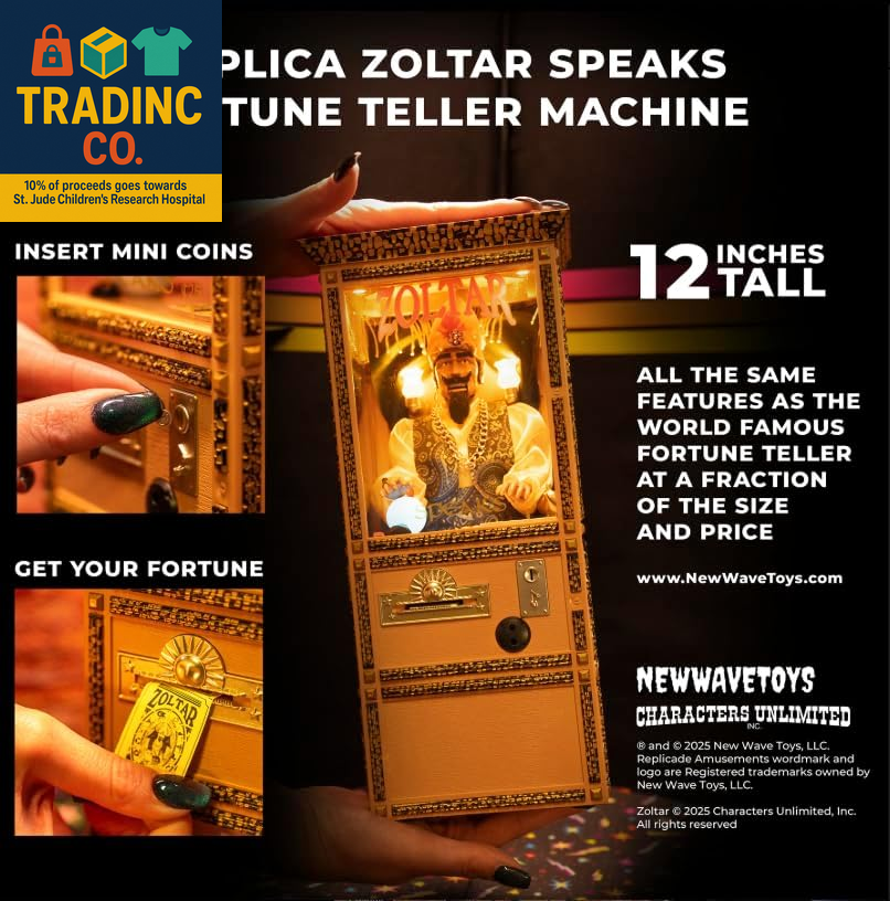 Zoltar Speaks Mini Replica Fortune Teller Machine, Fully Animated