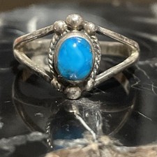 Southwestern Sterling Silver Howlite Cabochon Ring Size 5.75