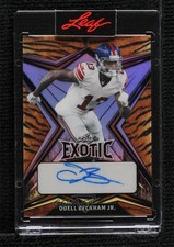 2022 Leaf Exotic Base Auto Tiger 10/10 Odell Beckham Jr #EA-OBJ Auto 8d2