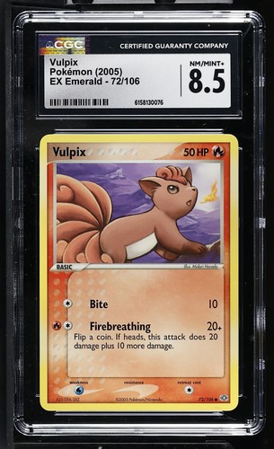 Vulpix graded CGC 8.5 for sale on eBay