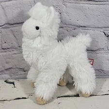 Douglas Llama Plush White Fluffy Alpaca Soft Stuffed Animal Cuddle Toy