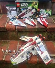LEGO Star Wars Republic Gunship 75021, 7868 Mace Windu Starfighter, 75003 A Wing
