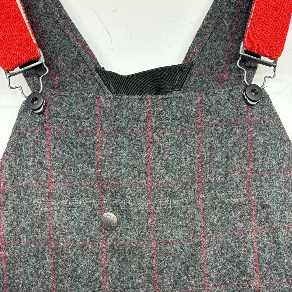 VTG 90s 1994 Woolrich Malone Heavyweight Wool Adjustable Bib Overalls Size XL - Image 3 of 4