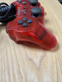 Sony PlayStation 2 PS2 DualShock 2 SCPH-10010 OEM Controller Clear Red Japan
