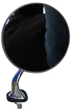 Lucas style chrome fender mirror r/h side flat glass