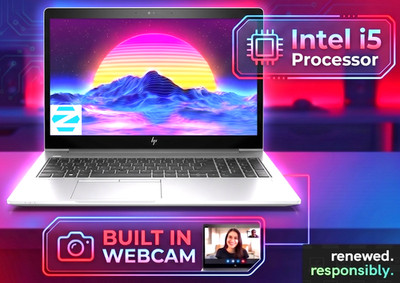 15.6'' HP EliteBook Laptop: i5-7200U, 16GB RAM - 128GB SSD, Zorin Core Edition