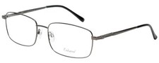 Calabria Enhance 4106 Rectangular Reading Glasses 0.50 Gunmetal Silver Men 63mm