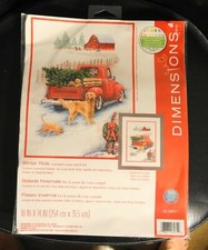 Dimensions Winter Ride counted cross stitch kit, very cute, brand new