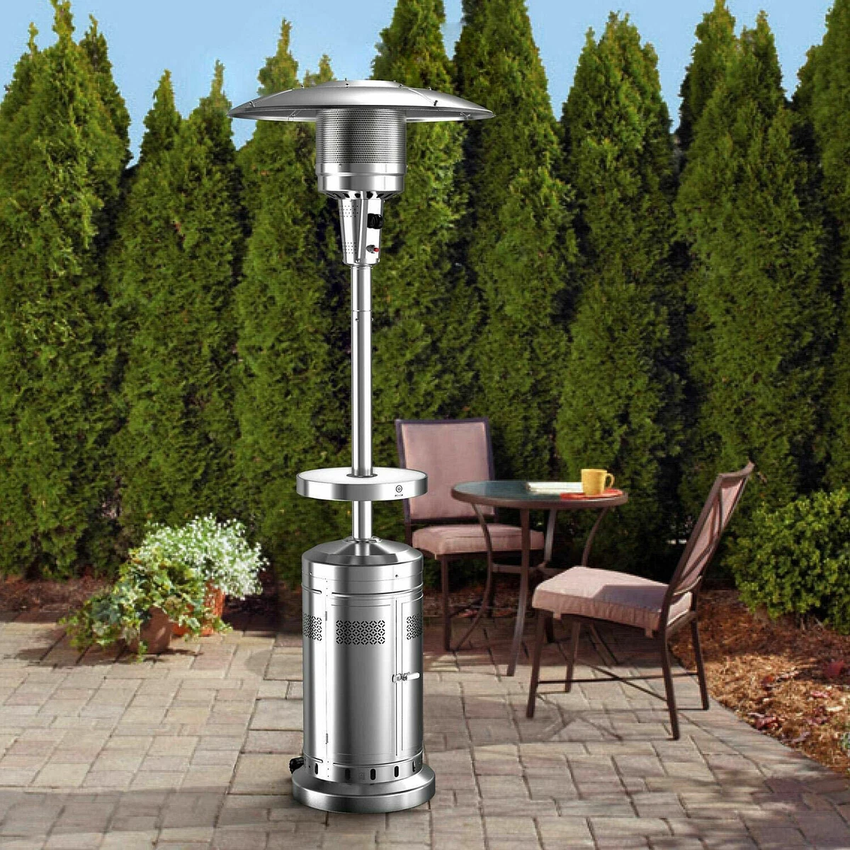 Hampton Bay 48,000 BTU Stainless Steel Patio Heater