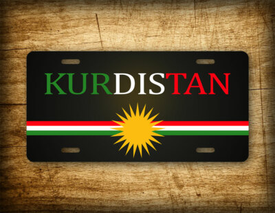 Adesivi con emblema della bandiera del Kurdistan
