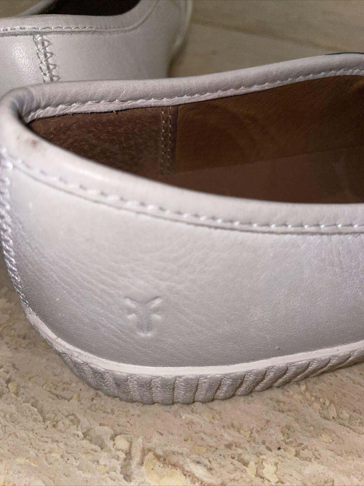 Frye Camille 3471279 Size 8.5 M White Slip On Lea… - image 5