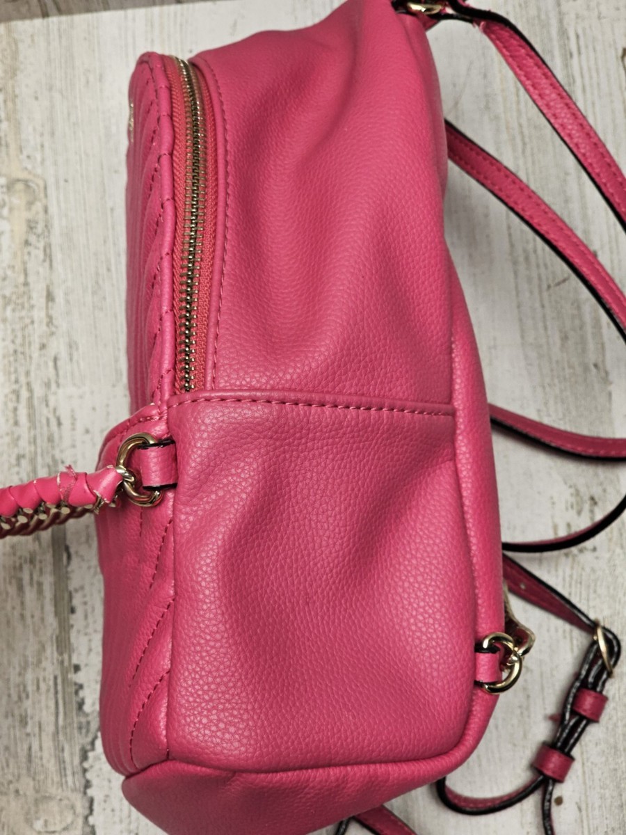 PINK Victoria\'s Secret Hot Pink Quilted Backpack Victoria Secret New Small City Hot Pink Fuschia Backpack | eBay main image 3