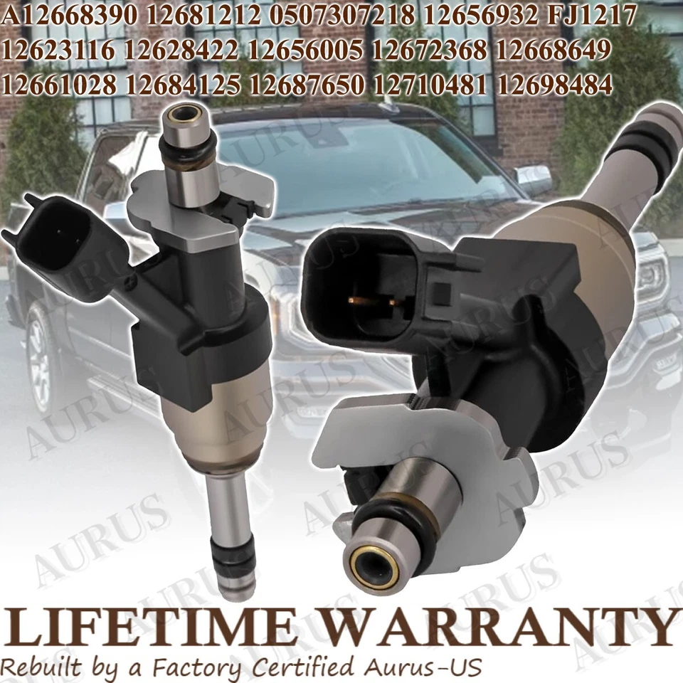 x6 OEM ACDelco Fuel Injectors for 2014-2017 Chevrolet GMC 1500 4.3L A12668390 V6 - Image 3 of 4