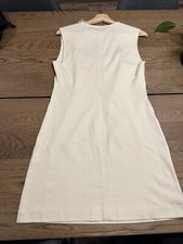 Everlane Womens Square Neck Sleeveless Jersey Sheath Dress Ivory Size Medium