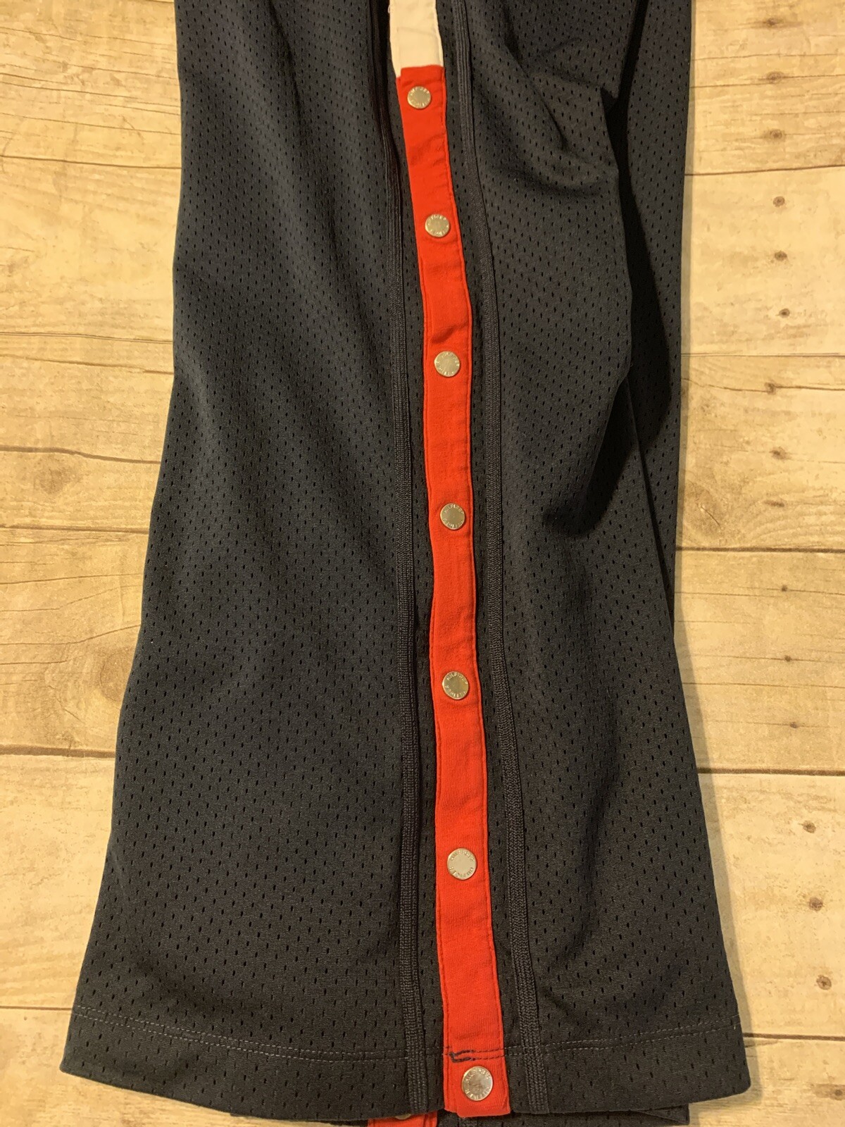 Men's Tommy Hilfiger Jeans Athletic Track Nylon Button Up Pants Vintage Medium