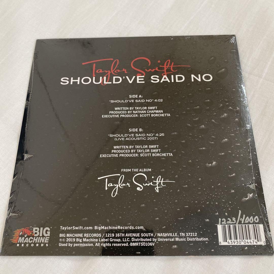 TAYLOR SWIFT Should've Said No - 7 in Vinyl Single Limited
