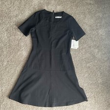 NWT Athleta En Route Dress Fit & Flare Black Dress Size Small Little Black Dress