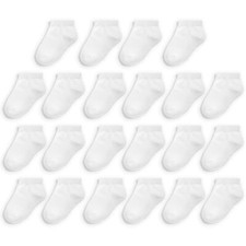 Baby 22-Pack Grow  Fit Flex Zones Low Cut Stretch Socks - Unisex Girls Boys ...